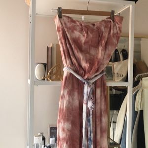 Free people strapless jumpsuit